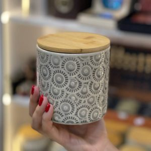 بانکه سرامیکی درب بامبوطرح برجسته